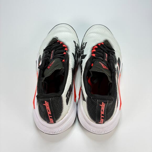 Adidas Barricade White Black Lace Up Tennis Shoes Sneakers GW2964 Men's Size 7 - Picture 6 of 10